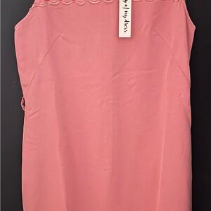 Esley Pink Textured Dress
